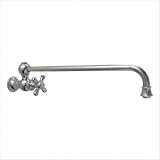 Vintage III 17 Wall Mount Pot Filler with Cross Handle Finish: Oil Rubbed Bronze