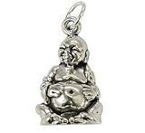 Silver Buddha Charm