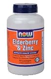 Now Foods Elderberry & Zinc, 90 lozenges