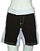 UN92 Women Stripe MMA Fight Shorts - Black/White