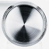 Metro Marketing Round Hammered Stainless Steel Serving Tray 13.5-in.