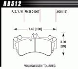 Hawk HB512Z.605 Performance Ceramic Front Brake Pads 2003-2009 Porsche Cayenne