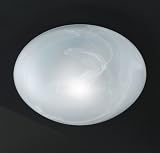 Honsel Leuchte Deckenleuchte, Glas alabasterfarbig weiß,