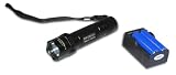3.7V 8W Xenon Tactical Flashlight with Two Li-Ion 18650 2200mAh batteries and Compact... by Tenergy