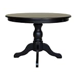 Carolina Classic Winslow Pedestal Table, Antique Black