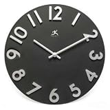 Raised Numbers Metal Wall Clock