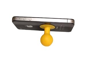 Mini Movie FaceTime Jel Stand for iPhone, iPad, iPod Touch - Yellow (2 Pack, Stand Height around 1.6" or 40mm Tall)
