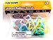 Pack of 12 GLOW-In-The-Dark FUN Shaped Rubber Band Bracelets