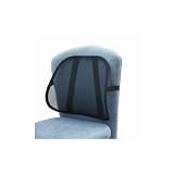 Safco 7153BL Mesh Backrest, 17-1/2w x 3-1/8d x 15h, Black