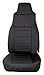 Rugged Ridge 13210.01 Black/Black Custom Neoprene Front Seat Cover - Pair
