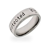 Eve's Addiction Protected by an Angel Stainless Steel Band