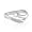 Bling Jewelry Sterling Silver CZ Double-Wave Promise Ring - 9