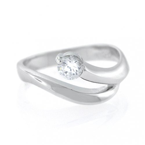 31ml0MlpfsL Bling Jewelry Sterling Silver Diamond CZ Double Wave Promise Ring