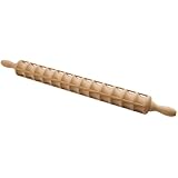 Eppicotispai Beechwood Ravioli Rolling Pin, 40 Raviolis, 23.6-Inch