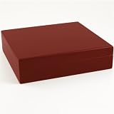 Travel Matte Red Cigar Humidor + Humidifier 15-20 Ct