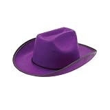 Purple Felt Cowboy Hat Stetson Costume Party Cow Boy by Block Buster Costumes