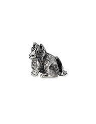 Sterling Silver Shetland Sheepdog Charm for 3mm Charm Bracelets