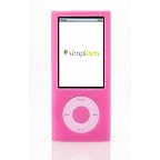 Simplism iPod nano 5th用 Dockコネクターカバー付き シリコンケース ピンク TR-SCNN5-PK