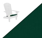 Natural Cedar Outdoor Patio Adirondack Chair Seat Cushion - Hunter Green