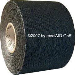 mediAID SPORTS-TEX Kinesio-Tape (5m x 5cm Schwarz)