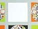 Ghost White Squares - 5 Large Wall Pops - Decor Accent Stickers Set