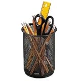 Search : Expressions Wire Mesh Jumbo Pencil Holder, Black (ELD22301) Category: Pencil Holders