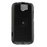 Premium Black Rubberized Snap-on Case Cover for HTC MyTouch Slide