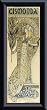 Art Poster Metal Framed Print - Gismonda - Artist: Alphonse Marie Mucha- Poster Size: 3 X 10