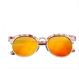 【TPGROWIN】 子供用 キッズ サングラス uvカット 偏光 レンズ 紫外線防止 花粉 ファッション ボーイズ ガールズ 全6色 (Free, オレンジ)