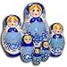 Nesting Doll. Vasilisa in a Blue Scarf