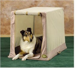 Essential Pet Products 9242 Soft-Side Dog Crate- Tan-Small