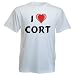 Cotton T-Shirt With I Love Cort