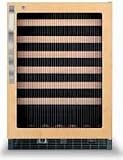 Kitchen & Housewares : DFUW144FL Viking 24' Undercounter Wine Cellar - Fluted Glass Door- Left Hinge - Custom Panel