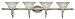 Kenroy Home Trophy Collection Four Light Vanity # 90434FWG