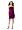 David's Bridal Short Charmeuse Dress with Draped Skirt Style F14090, Sangria, 4