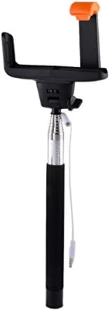 Universal Selfie Stick Extendable Foldable Self-portrait Handheld Monopod Phone Holder for Iphone 6 Plus 6 5s 5c 5 Samsung Galaxy S5 S4 Note 4 Note 3 Blackberry HTC Sony Lg IOS Android -Black