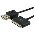 Premium Black USB Charging Sync Cable for Apple Iphone 3G, 3Gs, iPhone 8GB, 16GB, iPhone 2G, iPod Nano (3rd / 4th Generation), iPod Touch (1st / 2nd Generation) 8GB, 16GB, 32GB, iPod Classic, iPad
