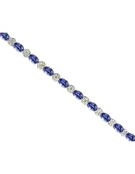 14K ExquisiteTanzanite Bracelets with Diamonds (New Arrival)