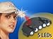 Lunartec Universal-Clip-Licht für Baseball-Caps, mit 5 weißen LEDs