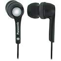 Panasonic Stereo Ear Bud - Black, 11.5mm Drivers - Model RP-HJE200K Wired Headphones