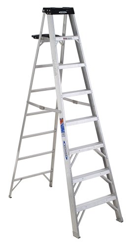 Werner 378 300-Pound Duty Rating Aluminum Stepladder, 8-Foot