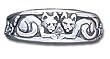Solid Sterling Silver Cats Ring