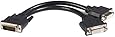 StarTech.com 8-Inch LFH 59 Male to Dual Female DVI I DMS 59 Cable (DMSDVIDVI1)