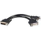 StarTech.com 8-Inch LFH 59 Male to Dual Female DVI I DMS 59 Cable (DMSDVIDVI1)