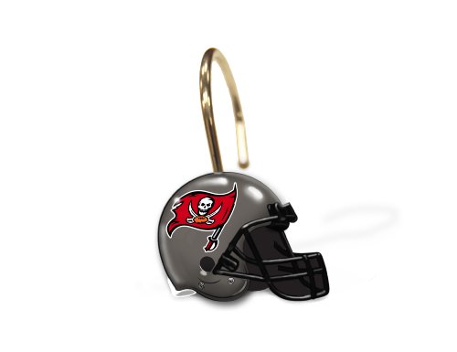 NFL Tampa Bay Buccaneers Set of 12 Shower Curtain Rings