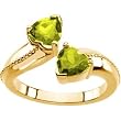14K Yellow Gold Peridot Ring