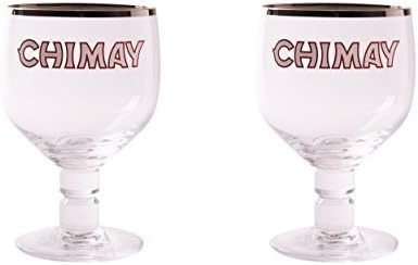 Chimay Belgian Ale Goblet/Chalice Beer Glasses 0.25L (Pack of 2) by Chimay