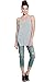 Alexander + David Womens Basic Fitted Tank Top - Long Round Scoop Neck Blouse