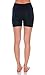 Emmalise Women's 12 in Stretchy Layering Short Seamless Legging Bottom - Black, One Size