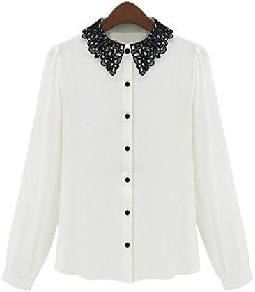 Bingirl Women Summer Career Lady Black/White Leopard Blouse Tops